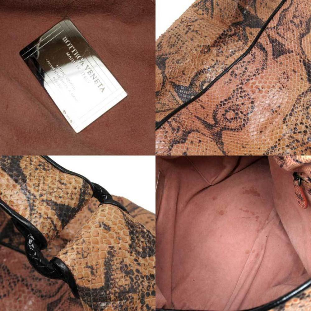 Bottega Veneta Python Handbag Orange - image 3